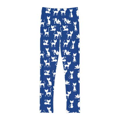 Cat Lovers Youth Leggings,  One of a Kind Gift - Unique Workout Activewear tights for  kids Fitness , Daughter, Niece  Christmas Gift
