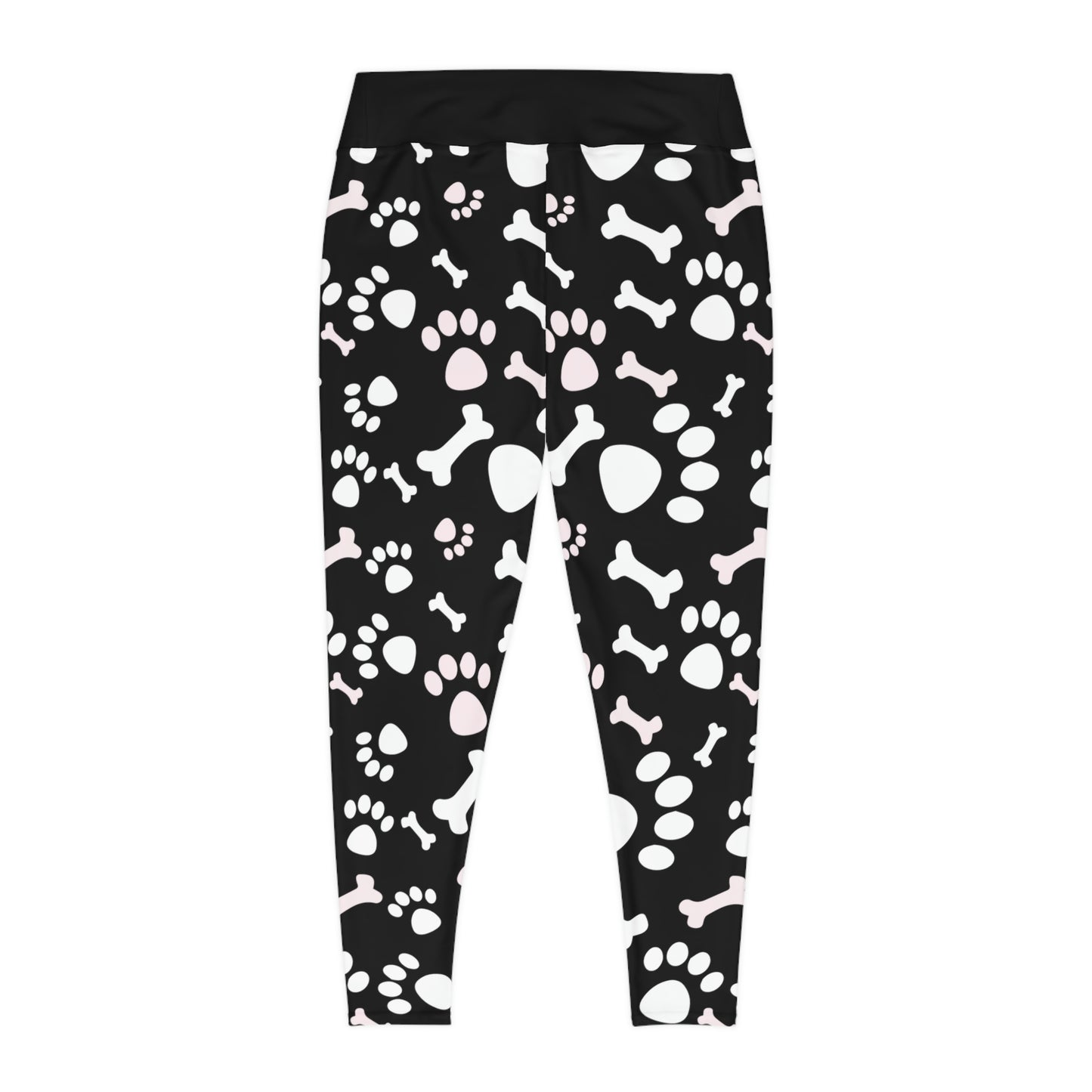 Dog Mom Plus Size Leggings One of a Kind Gift - Unique Workout Activewear tights for Mom fitness, Mothers Day, Girlfriend Christmas Gift