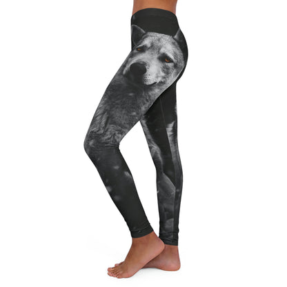 Wolf Women Viking Pants One of a Kind Gift - Unique Workout Activewear tights for Wife fitness, Mother, Girlfriend Christmas Gift