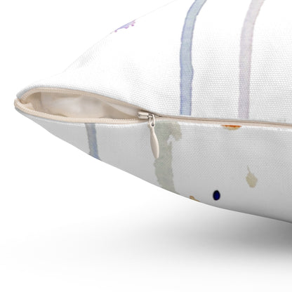 Turtle Watercolor Spun Polyester Square Pillow