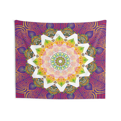 Indian Tapestry for Contemporary Home Decor . Inspirational Wall Hanging Art for Baby Nursery, Dorm room, Coastal Home . Housewarming Gift
