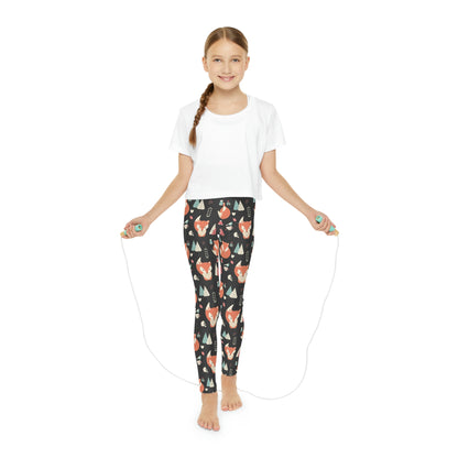 Fox animal kingdom, Safari Youth Leggings,  One of a Kind Gift - Unique Workout Activewear tights for kids, Daughter, Niece  Christmas Gift