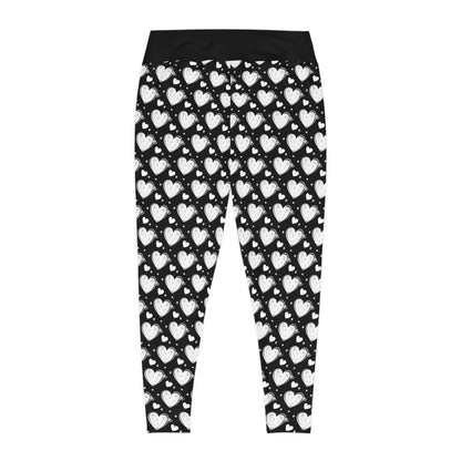 Valentines Day Gift For Her Plus Size Leggings . One of a Kind Workout Activewear tights for Mothers Day, Girlfriend, Gift for Her