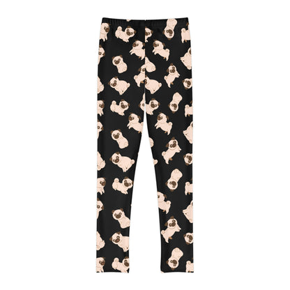 Dog Lover Youth Leggings,  One of a Kind Gift - Unique Workout Activewear tights for  kids fitness , Daughter, Niece  Christmas Gift