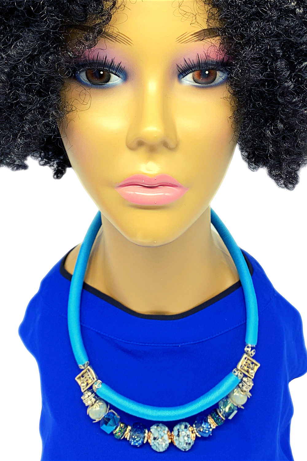 Kathy Handmade Colorful Statement chocker