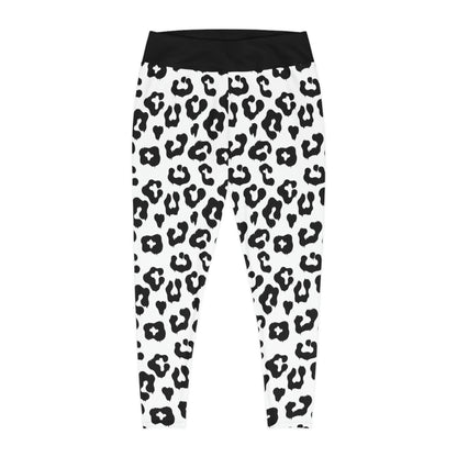 Pawsome Dog Mom Plus Size Leggings One of a Kind Gift - Unique Workout Activewear tights for Wife, Girlfriend, Mothers Day Gift