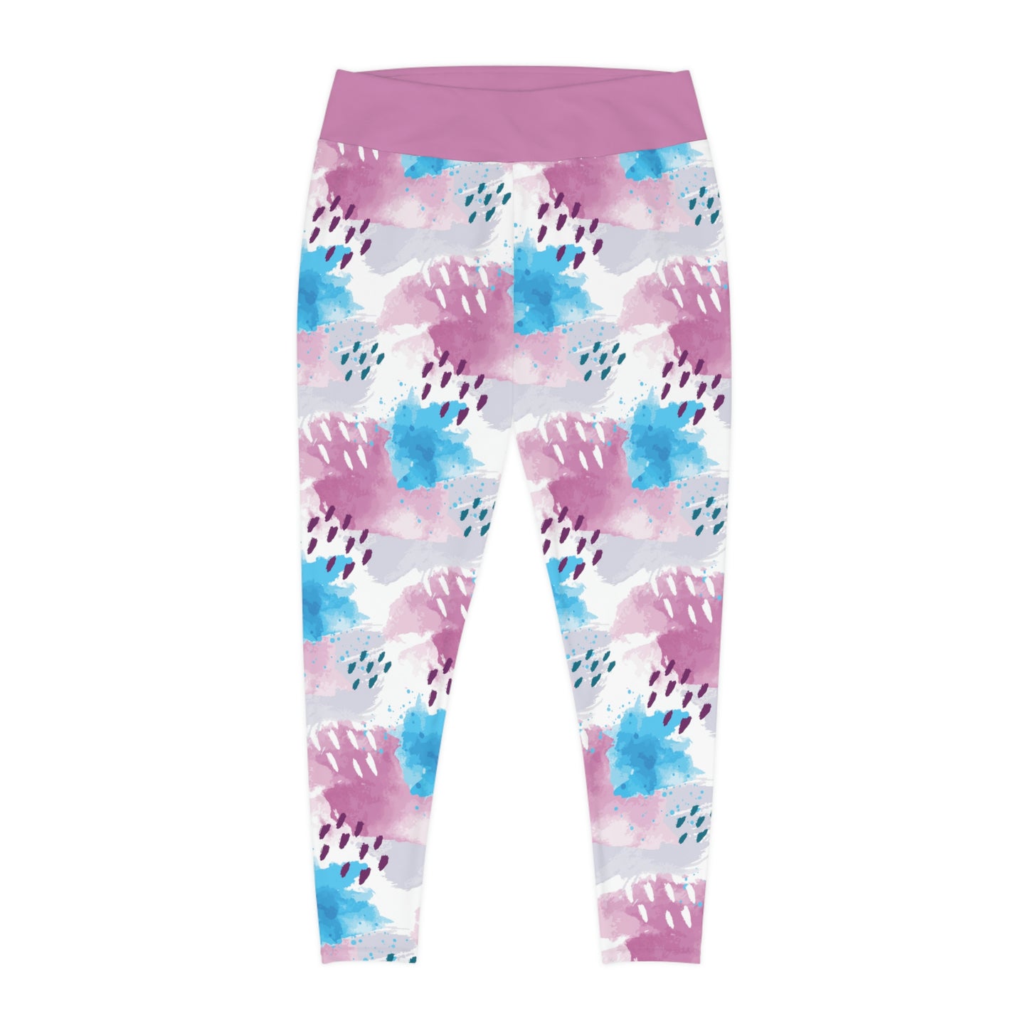 Tye Dye Plus Size Leggings One of a Kind Gift - Unique Workout Activewear tights for Mom fitness, Mothers Day, Girlfriend Christmas Gift