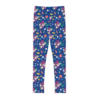 Snake Cute Summer Youth Leggings, One of a Kind Gift - Workout Activewear tights for kids, Granddaughter, Niece Christmas Gift