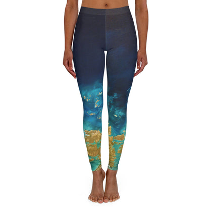 Cute Earth Abstract Womens One of a Kind Gift - Unique Workout Activewear tights for Wife, Best Friend, Mothers Day or Christmas Giftt