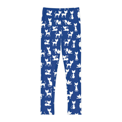 Cat Lovers Youth Leggings,  One of a Kind Gift - Unique Workout Activewear tights for  kids Fitness , Daughter, Niece  Christmas Gift