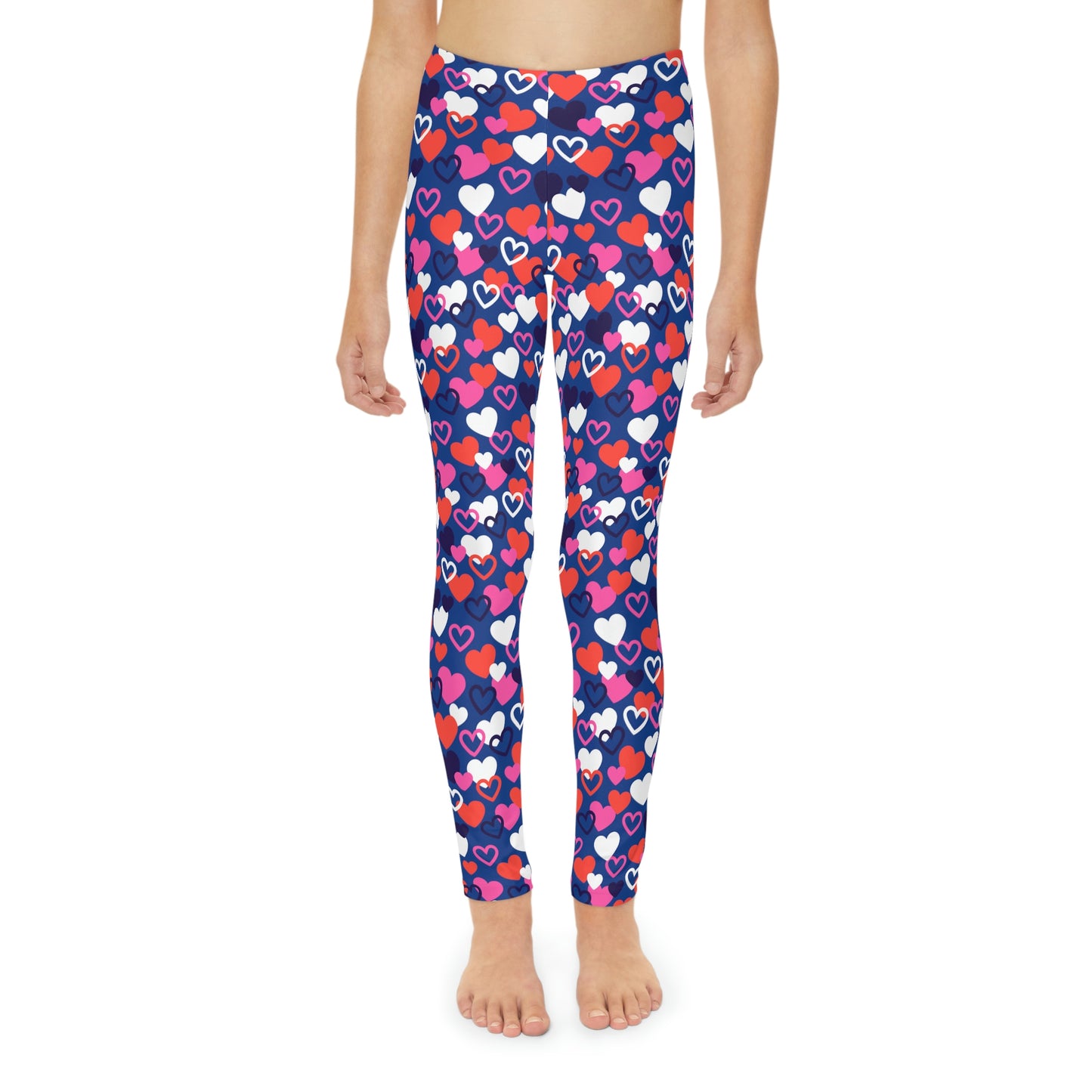 Valentine Youth Leggings,  One of a Kind Gift - Unique Workout Activewear tights for  kids fitness, Daughter, Niece  Christmas Gifts