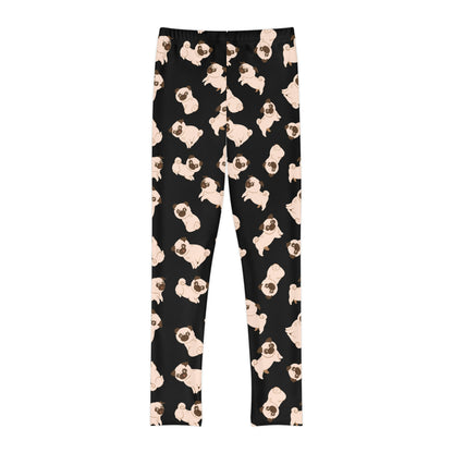 Dog Lover Youth Leggings,  One of a Kind Gift - Unique Workout Activewear tights for  kids fitness , Daughter, Niece  Christmas Gift