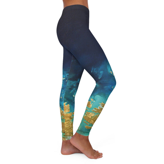 Cute Earth Abstract Womens One of a Kind Gift - Unique Workout Activewear tights for Wife, Best Friend, Mothers Day or Christmas Giftt