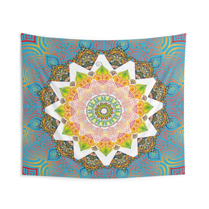 Indian Tapestry for Contemporary Home Decor . Inspirational Wall Hanging Art for Baby Nursery, Dorm room, Coastal Home . Housewarming Gift