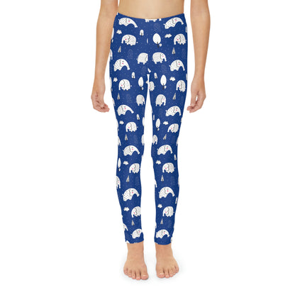 Elephant Youth Leggings,  One of a Kind Gift - Unique Workout Activewear tights for  kids Fitness , Daughter, Niece  Christmas Gift