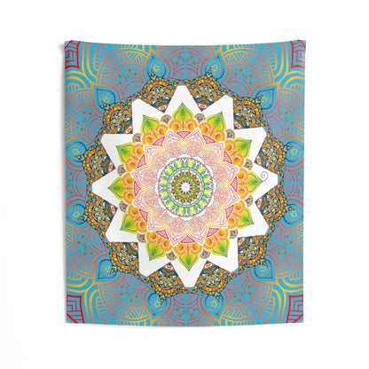 Indian Tapestry for Contemporary Home Decor . Inspirational Wall Hanging Art for Baby Nursery, Dorm room, Coastal Home . Housewarming Gift