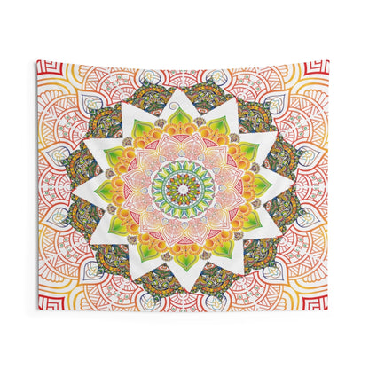 Indian Tapestry for Contemporary Home Decor . Inspirational Wall Hanging Art for Baby Nursery, Dorm room, Coastal Home . Housewarming Gift