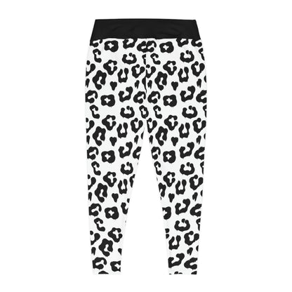 Pawsome Dog Mom Plus Size Leggings One of a Kind Gift - Unique Workout Activewear tights for Wife, Girlfriend, Mothers Day Gift