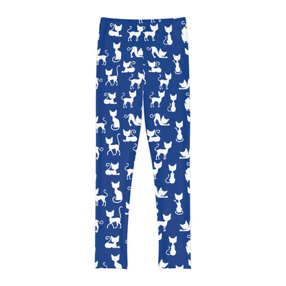 Cat Lovers Youth Leggings,  One of a Kind Gift - Unique Workout Activewear tights for  kids Fitness , Daughter, Niece  Christmas Gift