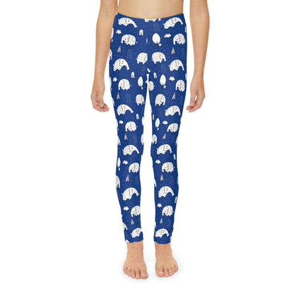 Elephant Youth Leggings,  One of a Kind Gift - Unique Workout Activewear tights for  kids Fitness , Daughter, Niece  Christmas Gift