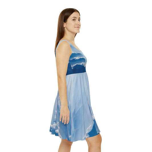 Beach print Women's Skater Dress