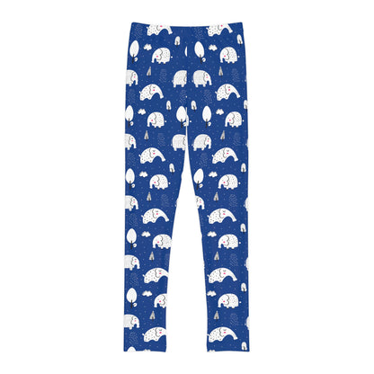 Elephant Youth Leggings,  One of a Kind Gift - Unique Workout Activewear tights for  kids Fitness , Daughter, Niece  Christmas Gift