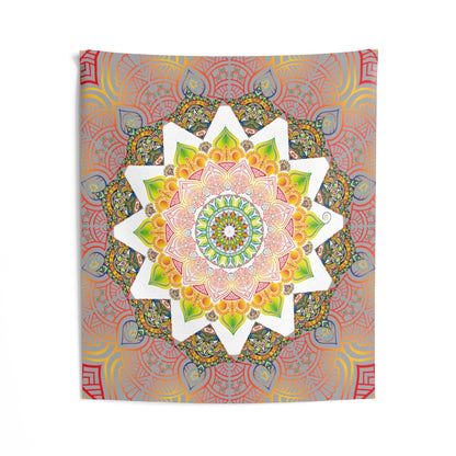 Mandala Tapestry for Contemporary Home Decor . Inspirational Wall Hanging Art for Baby Nursery, Dorm room, Coastal Home . Housewarming Gift