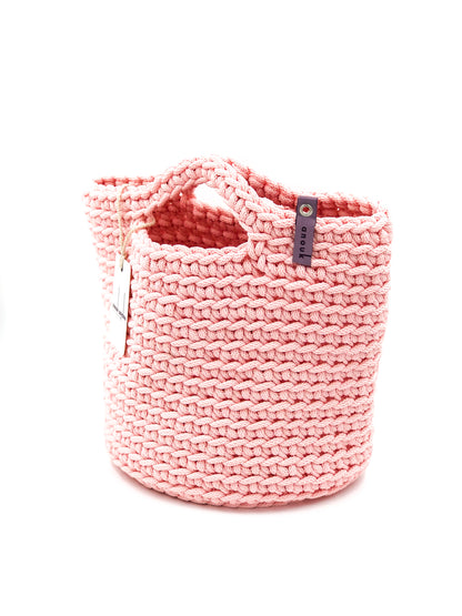 Scandinavian Style Tote Bag Short Handles Handmade