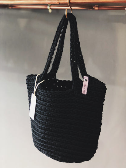 Scandinavian Style Long Handles Handmade Tote Bag