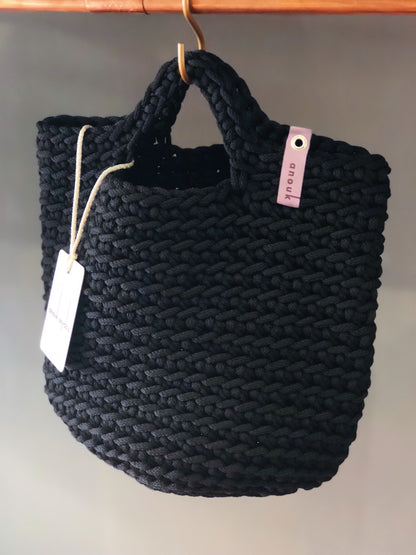 Scandinavian Style Short Handles Handmade Tote Bag
