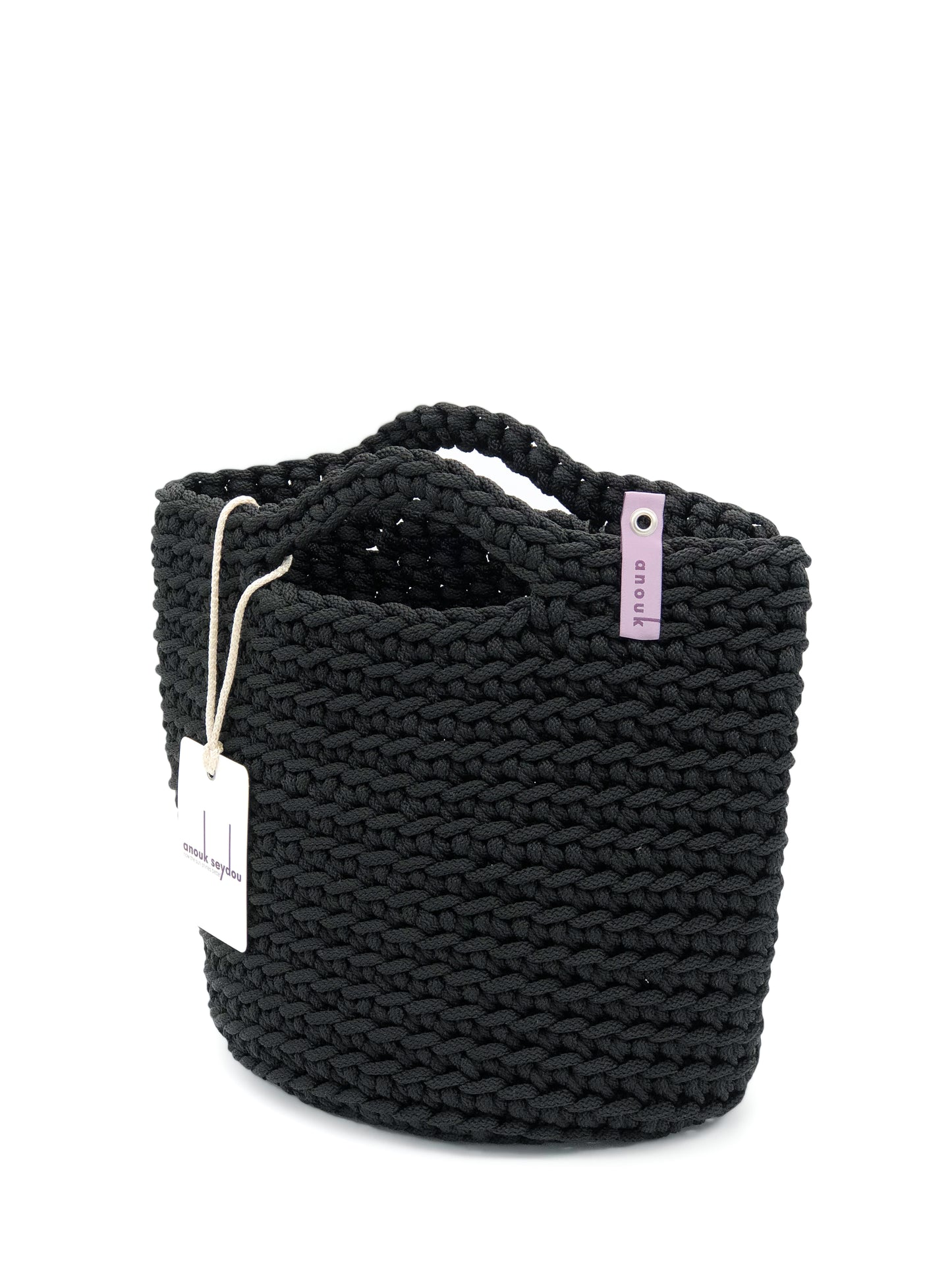 Scandinavian Style Short Handles Handmade Tote Bag