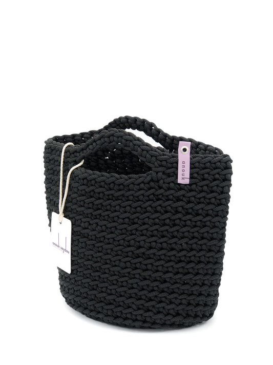 Scandinavian Style Short Handles Handmade Tote Bag