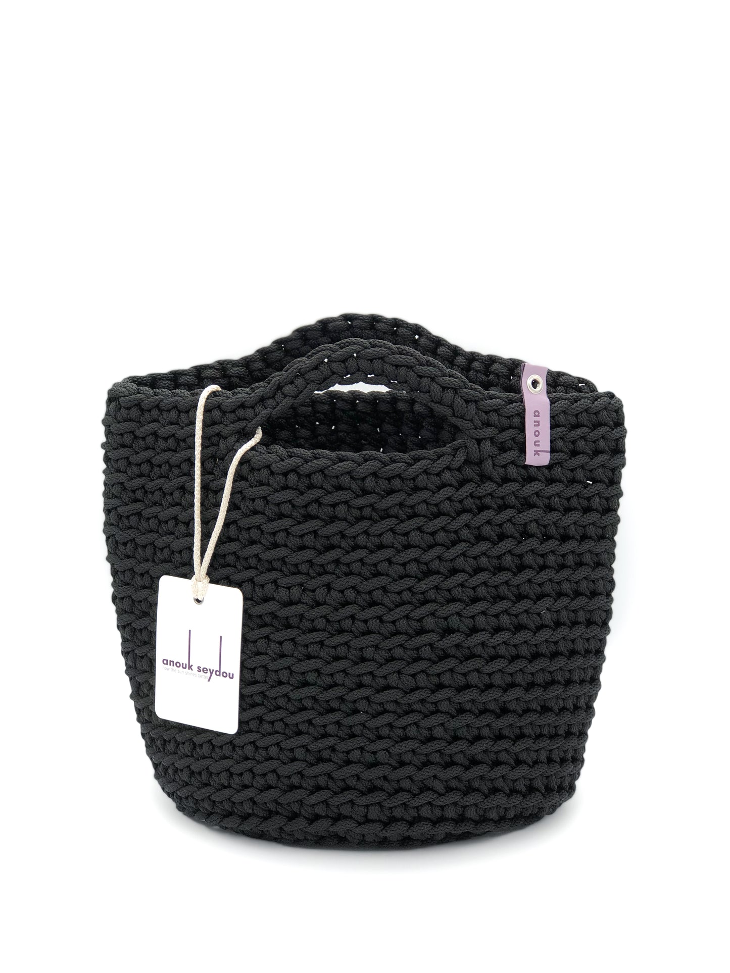 Scandinavian Style Short Handles Handmade Tote Bag