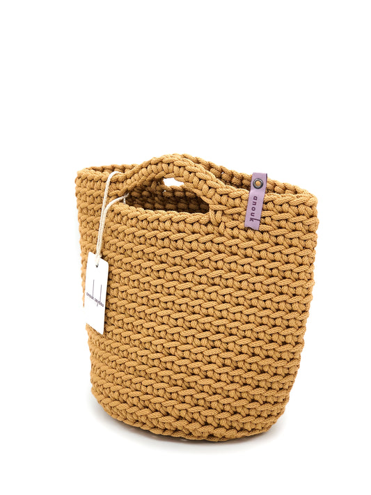 Scandinavian Style Short Handle Handmade Tote Bags