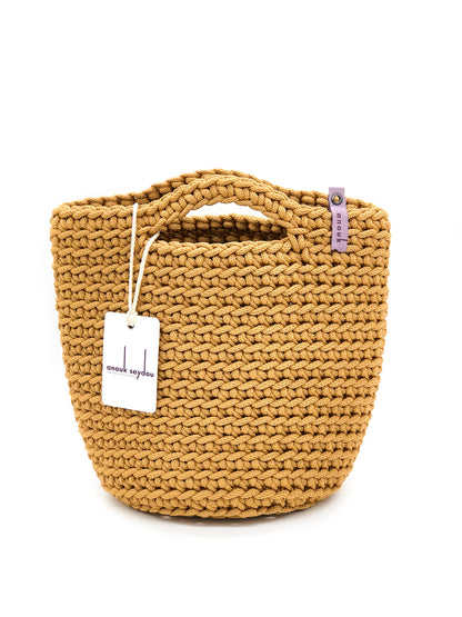 Scandinavian Style Short Handle Handmade Tote Bags