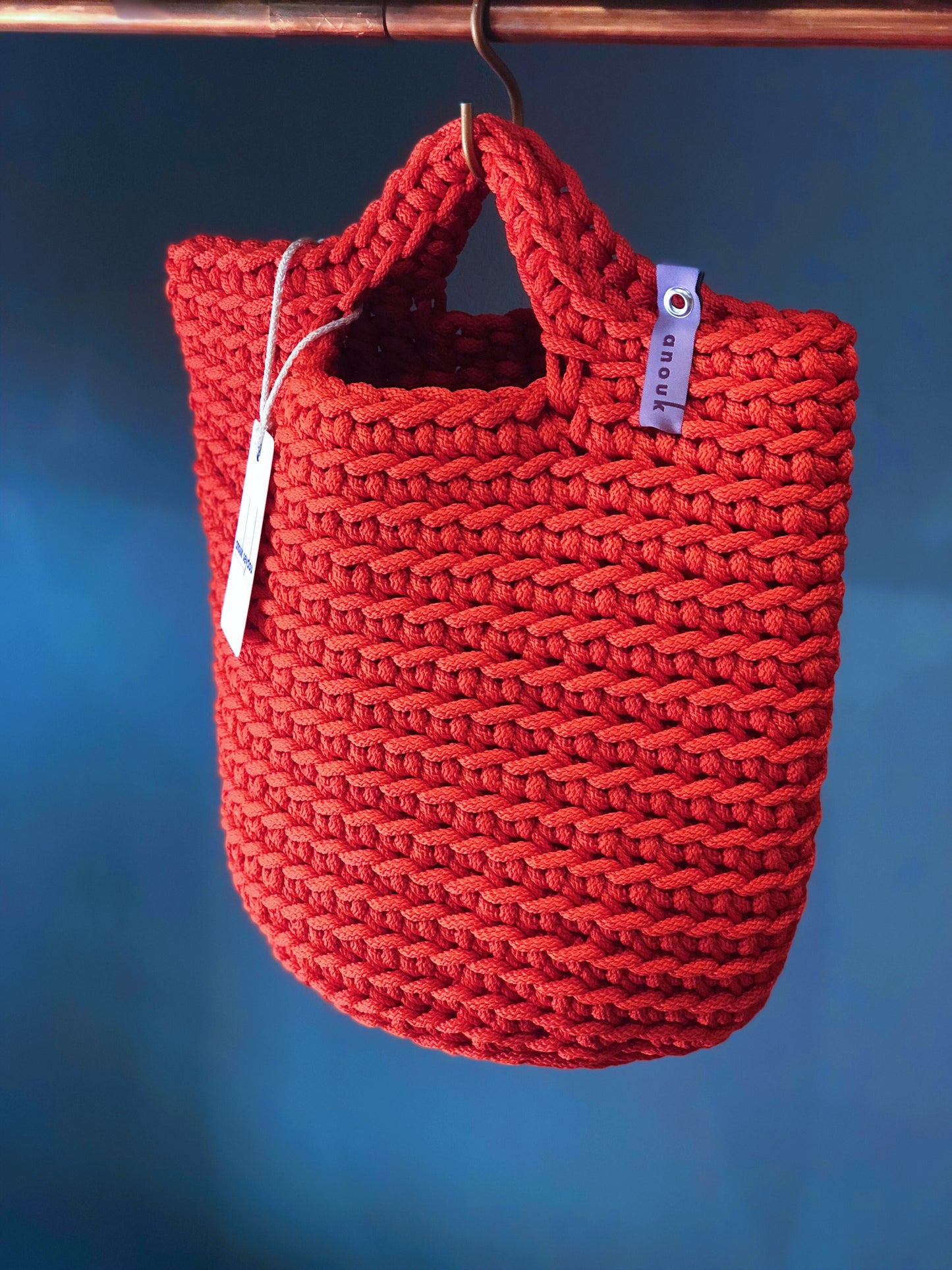 Scandinavian Style Short Handles Handmade Tote Bag