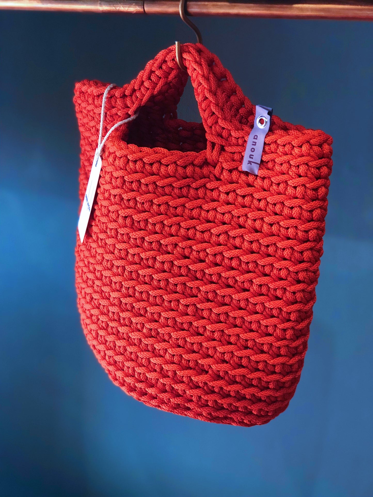 Scandinavian Style Short Handles Handmade Tote Bag
