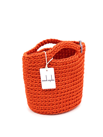 Scandinavian Style Short Handles Handmade Tote Bag