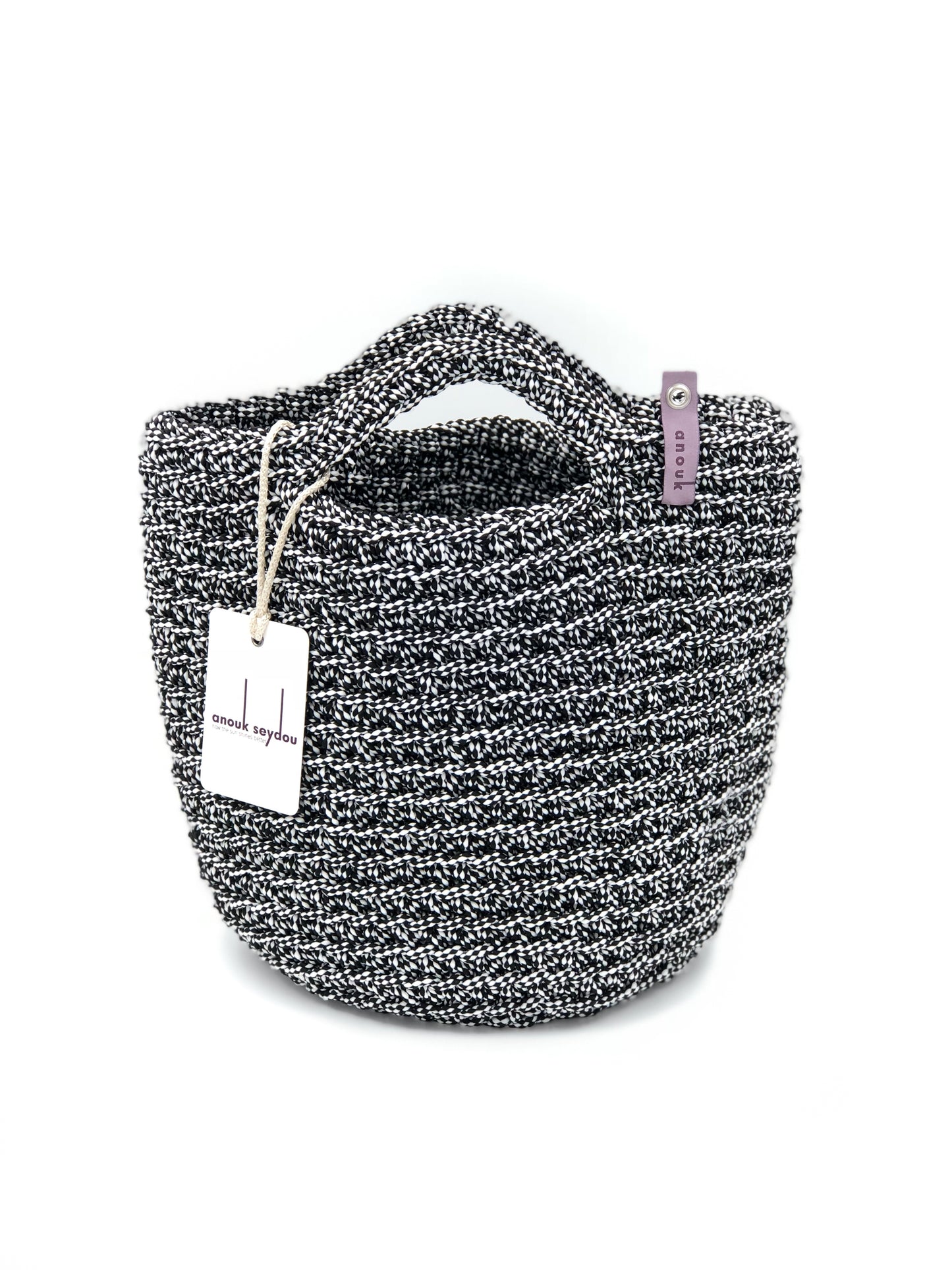 Scandinavian Style Short Handles Handmade Tote Bag