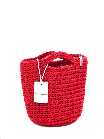 Scandinavian Style Short Handles Handmade Tote Bag