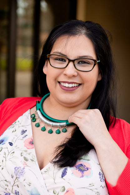 Kathy Handmade Colorful Statement chocker