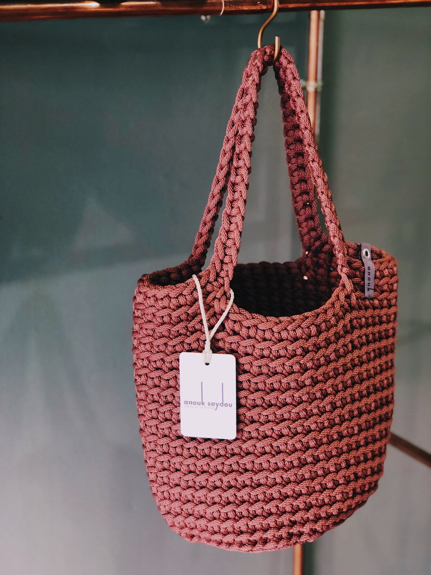 Scandinavian Style Tote Bag Long Handles