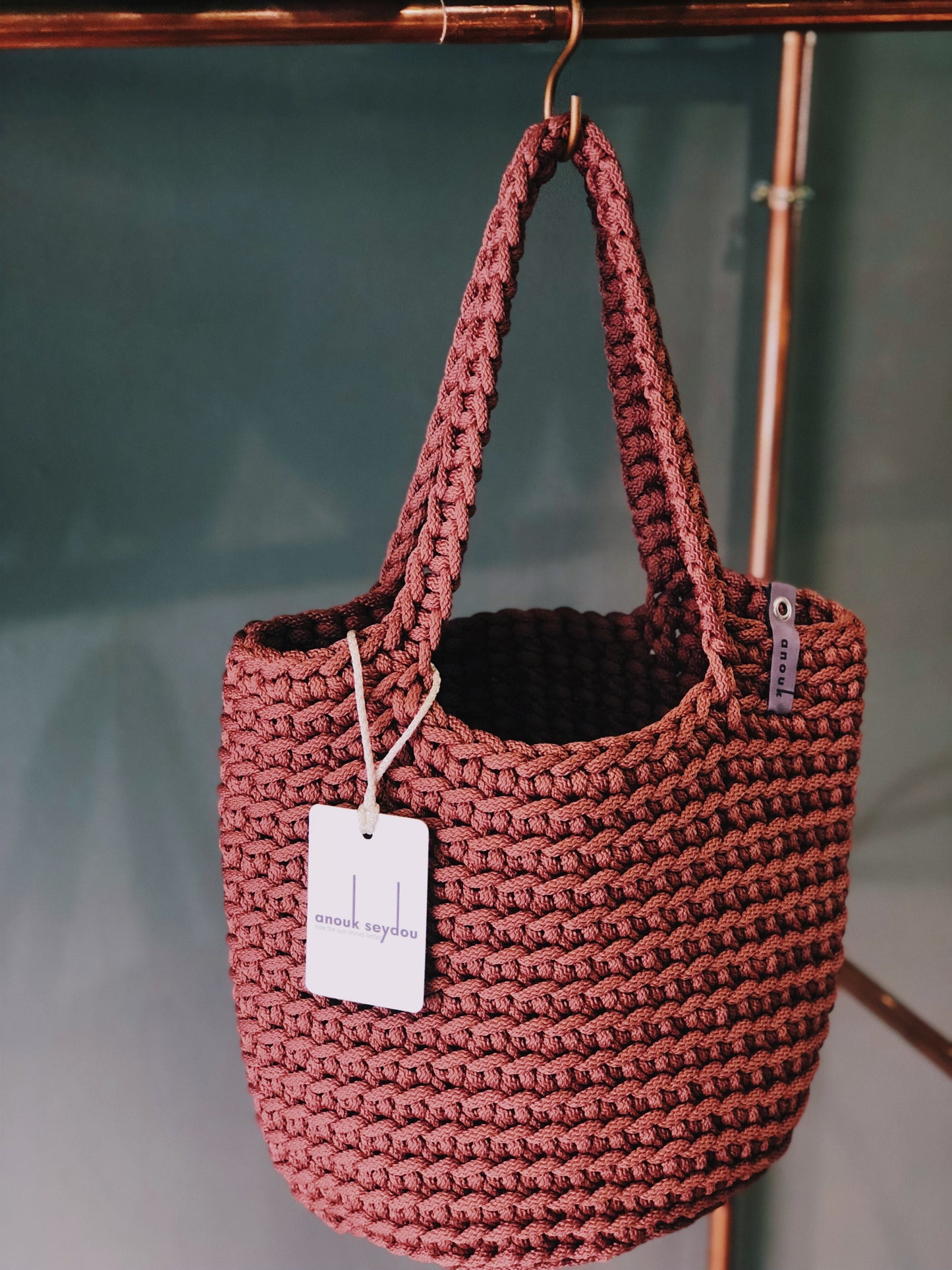 Scandinavian Style Tote Bag Long Handles