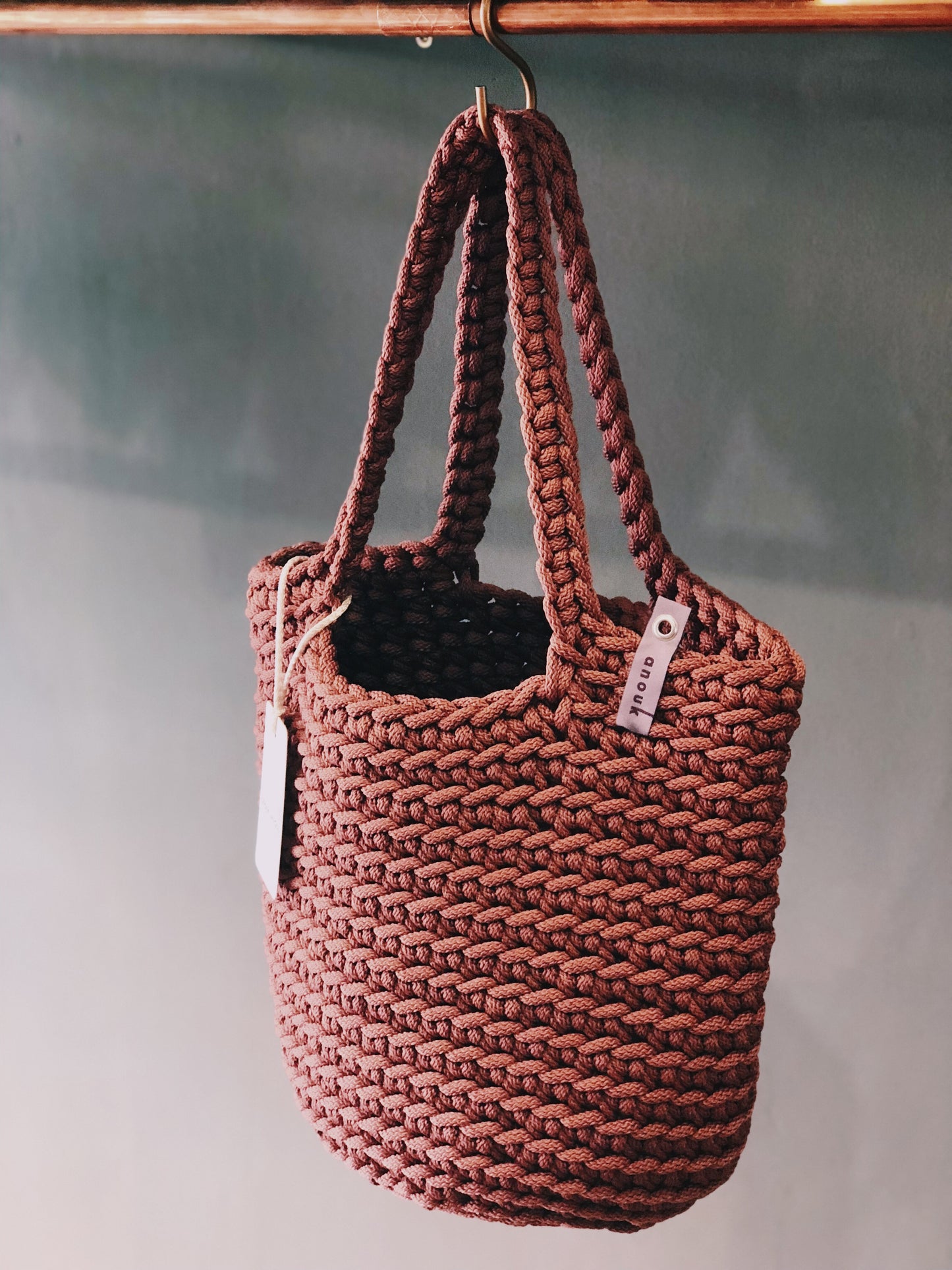 Scandinavian Style Tote Bag Long Handles