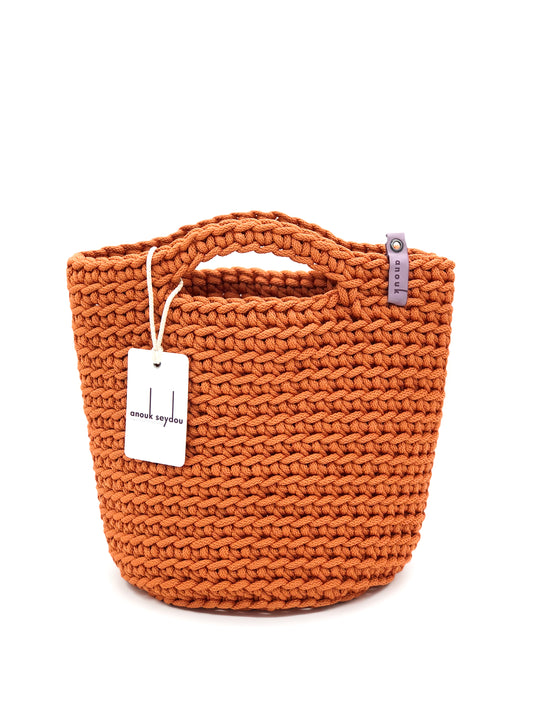 Scandinavian Style Short Handles Handmade Tote Bag