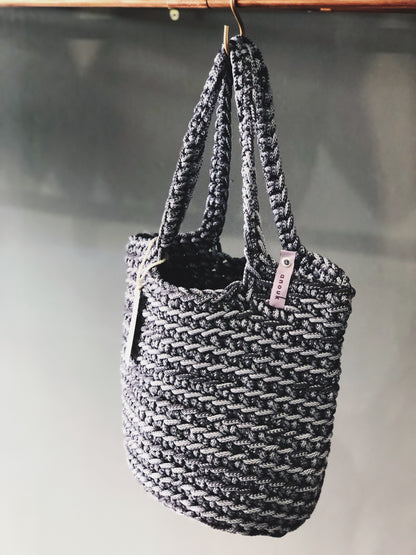 Scandinavian Style Tote Bag Long Handles Handmade