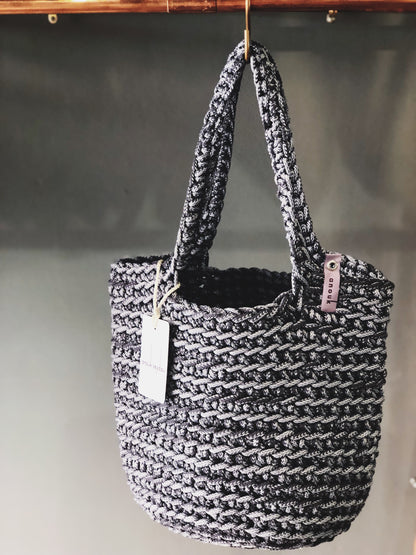 Scandinavian Style Tote Bag Long Handles Handmade