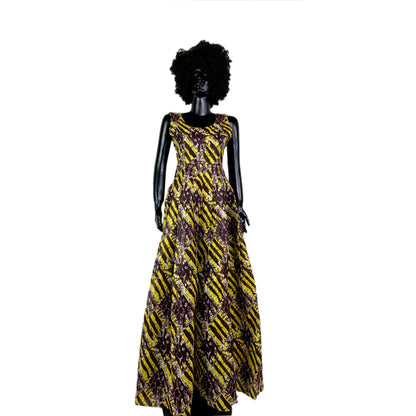 Nelly African  wax maxi dress