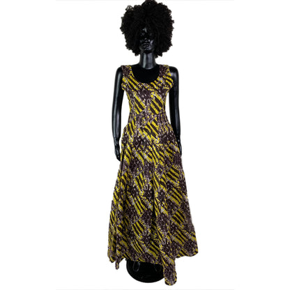 Nelly African  wax maxi dress