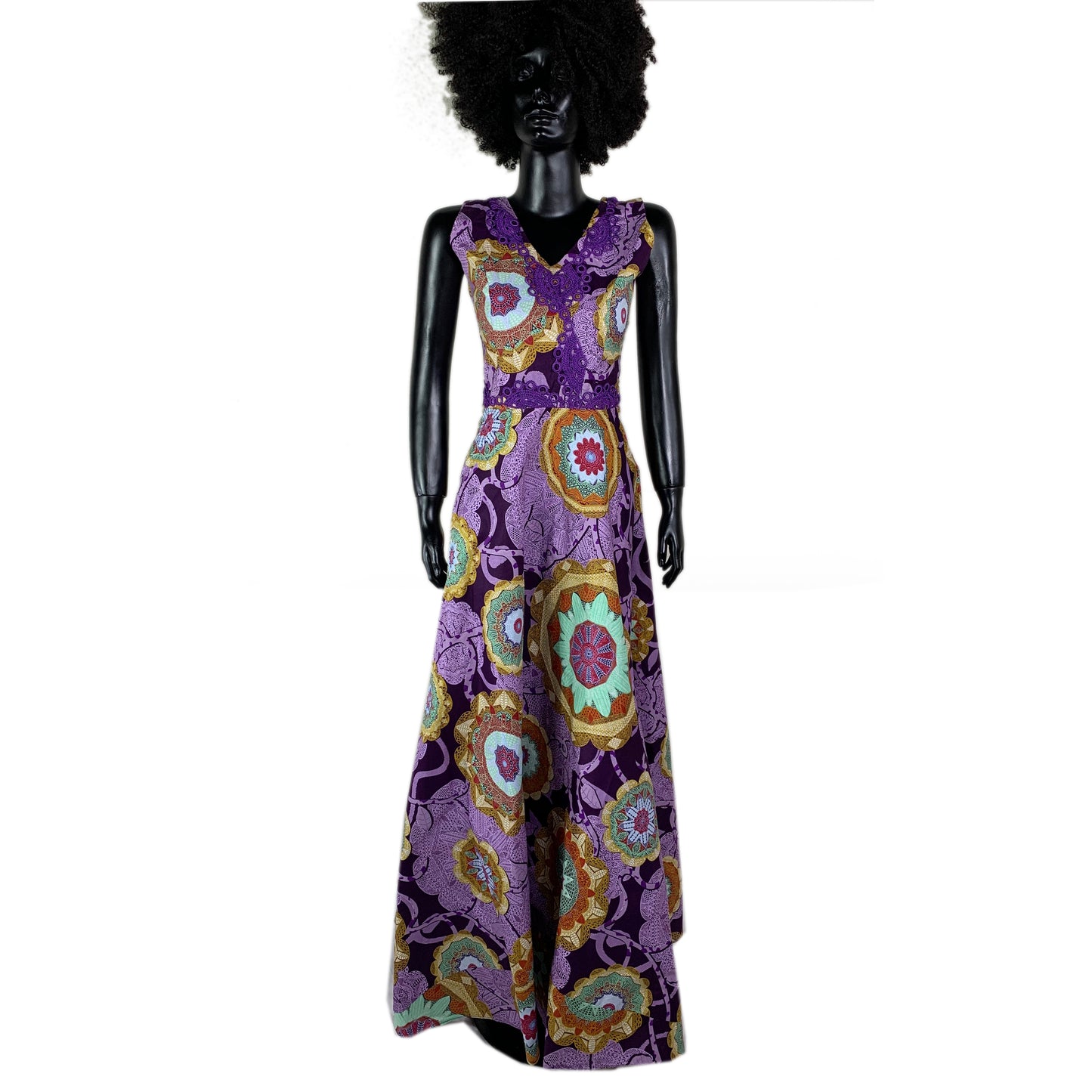 Fafy African Wax Maxi Dress